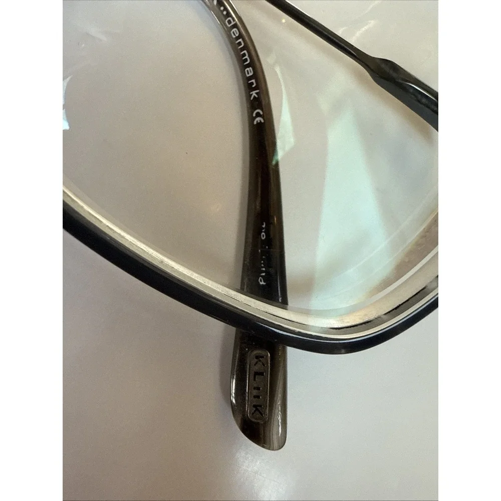 KLiiK Denmark Eyeglasses Frames Only-Full Rim Brown tortoise Retro ships w/case